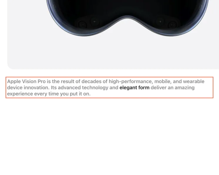 apple.com at desktop size, the frame on what this finding is about: Grey body copy on product pages measures 3.62:1.