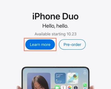 apple.com at phone size, the frame on what this finding is about: Phone links and buttons fall short of the 24 px minimum and Apple’s own 44-point guidance.