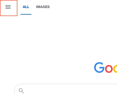 google.com at tablet size, the frame on what this finding is about: On tablets and phones, the first Tab stops on the home page show no focus.