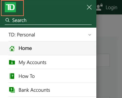 TD at phone size, the frame on what this finding is about: On a phone the sign-in page's menu buttons say 'collapsed' while their menus are open.